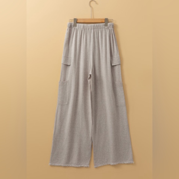 Maeve boho linen drawstring cargo pants - Picture 5 of 9